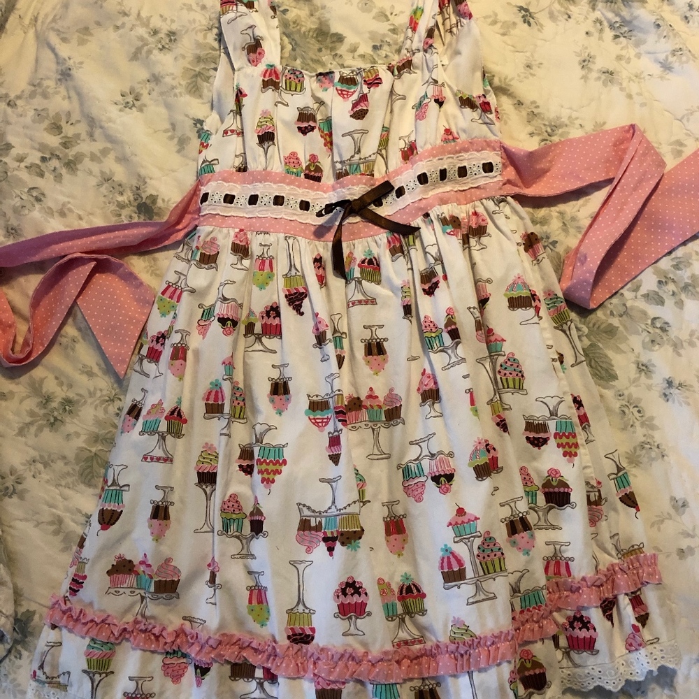 Maggie & Zoe Dress.  Ice Cream Sundaes, so cute!